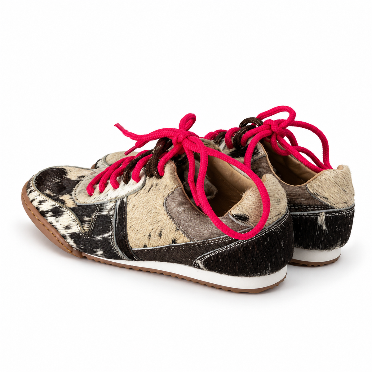 Cattle sneakers agujetas rosas