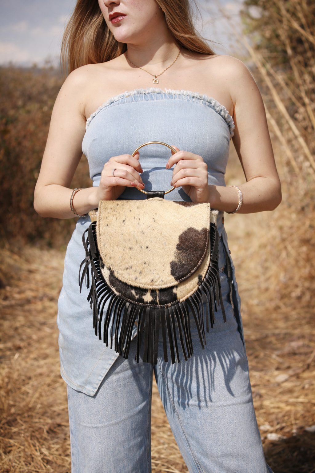 Ring bag cow black