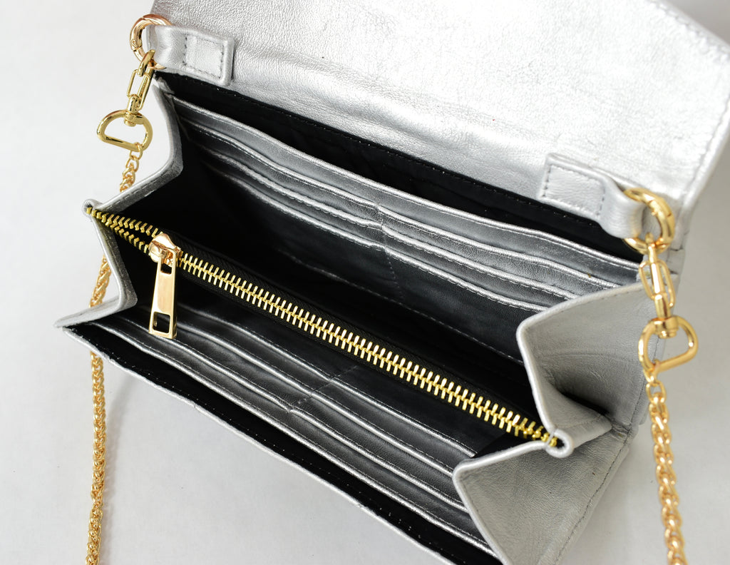 New York wallet silver
