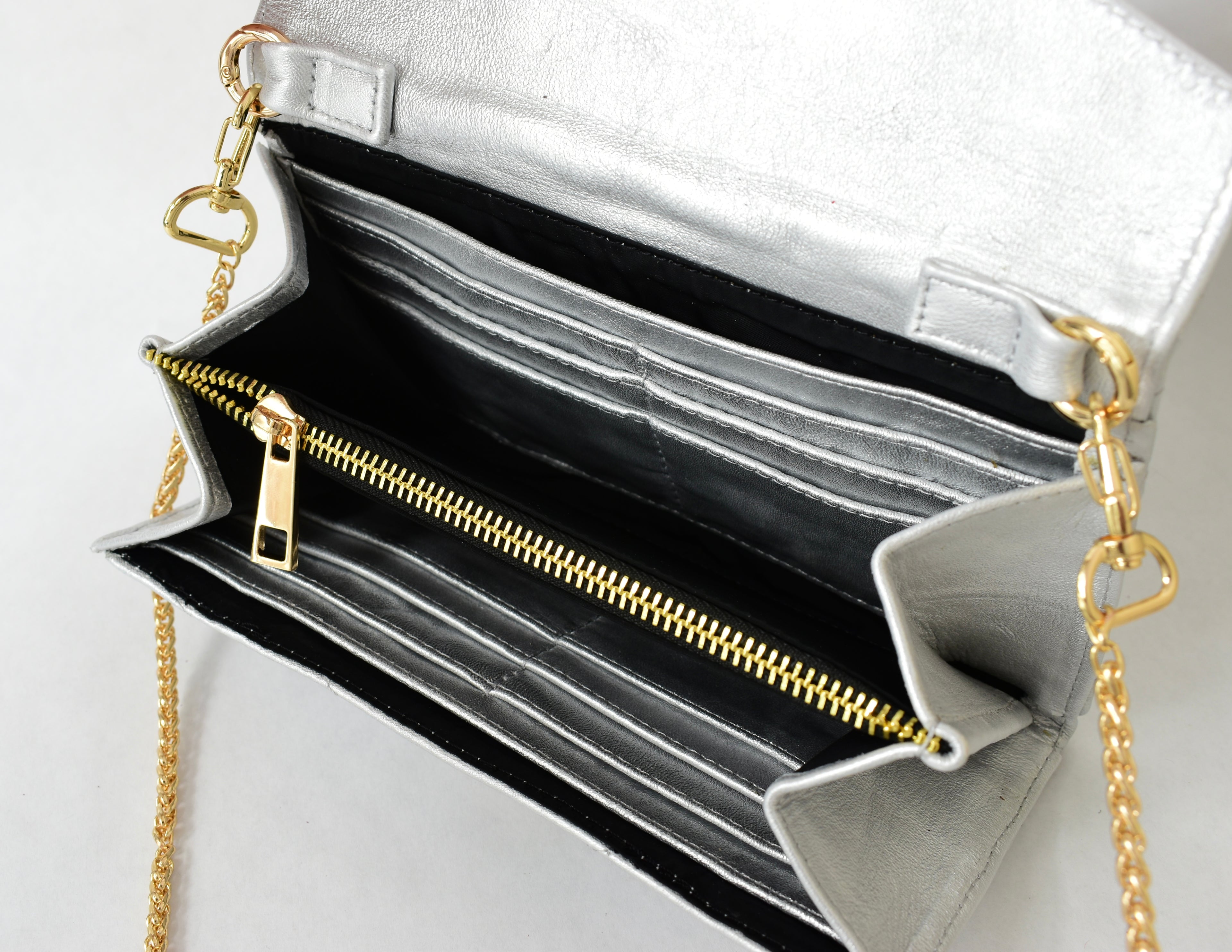New York wallet silver
