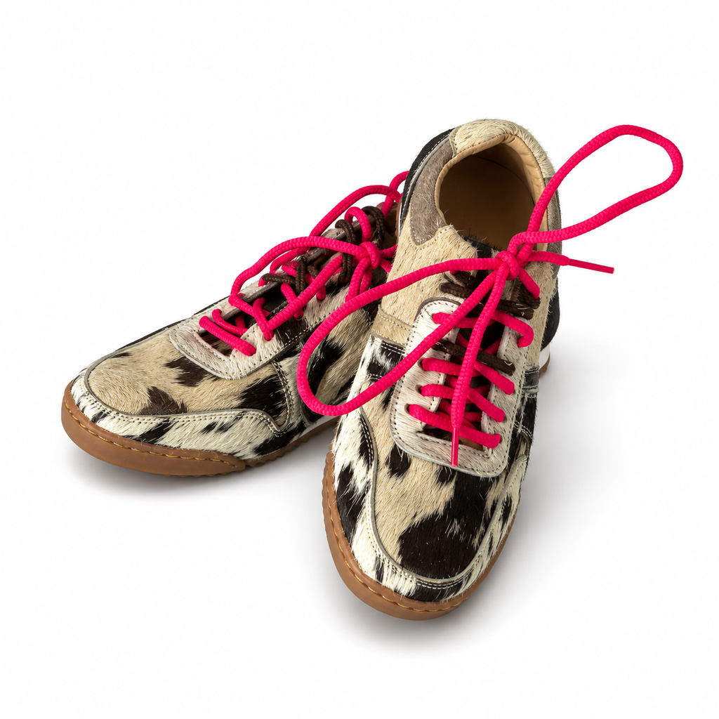 Cattle sneakers agujetas rosas